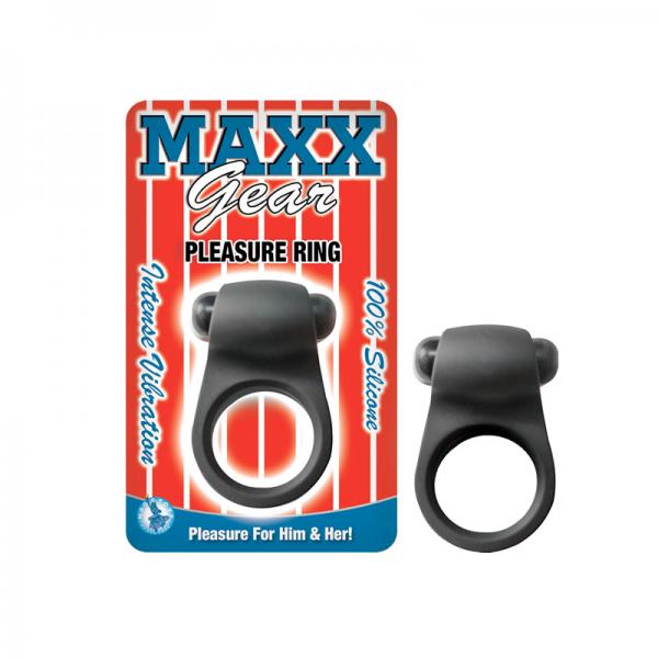 Maxx Gear Pleasure Vibrating Ring Black - Men's Toys - www.Coyha.com