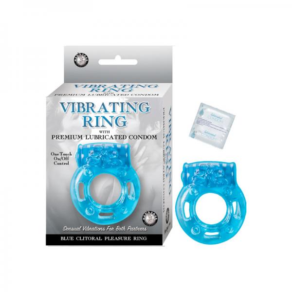 Vibrating Ring Clitoral Pleasure Ring Blue - Men's Toys - www.Coyha.com