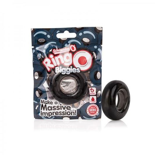 Screaming O Ringo Biggies Black Thick Cock Ring - Men's Toys - www.Coyha.com