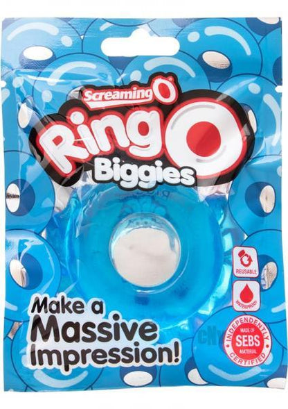 Ringo Biggies Blue Thick Cock Ring - Men's Toys - www.Coyha.com