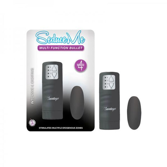 Seduce Me Multi Function Bullet 4 Speeds Black - Vibrators - www.Coyha.com