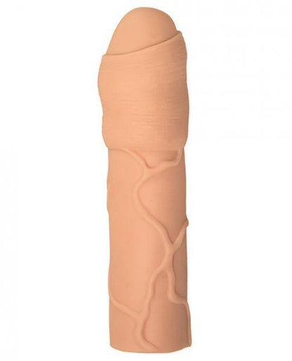 Natural Realskin Uncircumcised Xtender Vibrating Beige - Men's Toys - www.Coyha.com