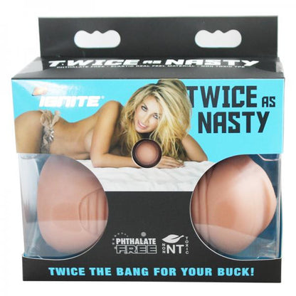 Twice As Nasty Vanilla Beige Stroker - Men's Toys - www.Coyha.com