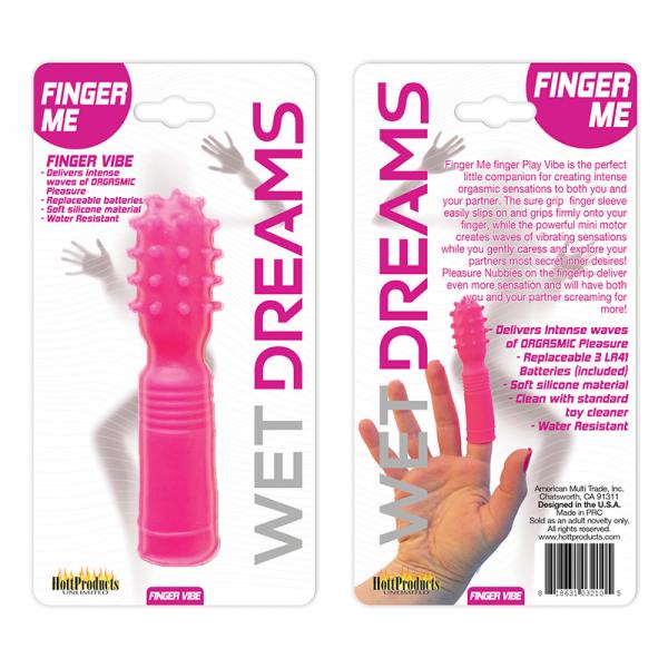 Wet Dreams Finger Me Single Motor Finger Play Vibe Magenta - Vibrators - www.Coyha.com