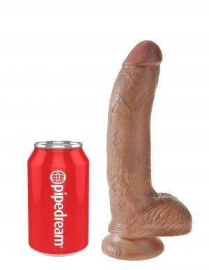 King Cock 9 inches Cock with Balls Tan Dildo - Dildos - www.Coyha.com