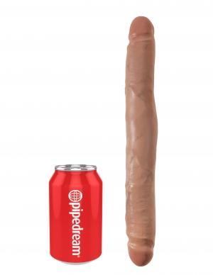 King Cock 12 inches Slim Double Dildo Tan - Dildos - www.Coyha.com