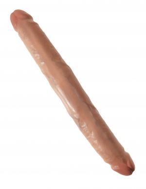 King Cock 12 inches Slim Double Dildo Tan - Dildos - www.Coyha.com