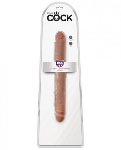 King Cock 12 inches Slim Double Dildo Tan - Dildos - www.Coyha.com