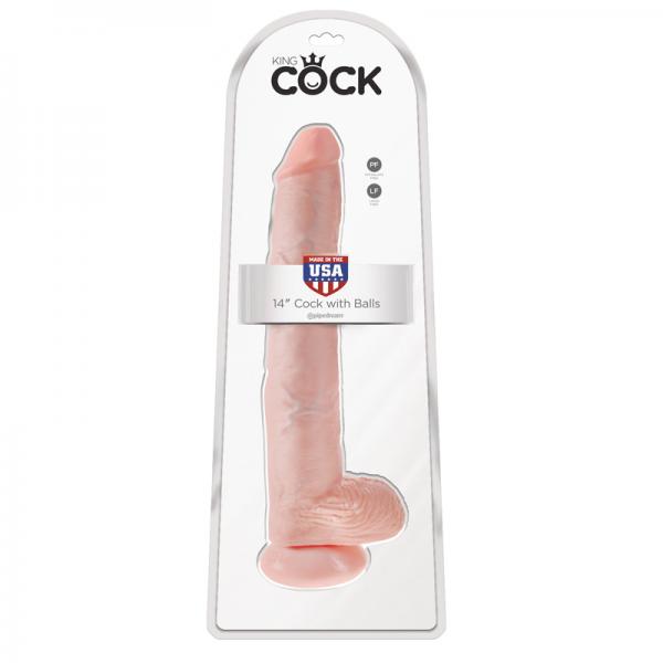 King Cock 14in Cock - Beige - Dildos - www.Coyha.com