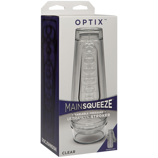 Main Squeeze Optix Crystal Stroker - Men's Toys - www.Coyha.com