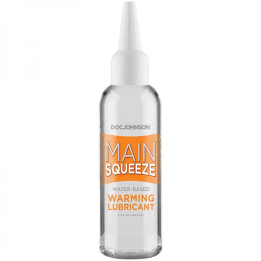 Main Squeeze Warming Water Based Lubricant 3.4oz - Lubes & Lotions - www.Coyha.com