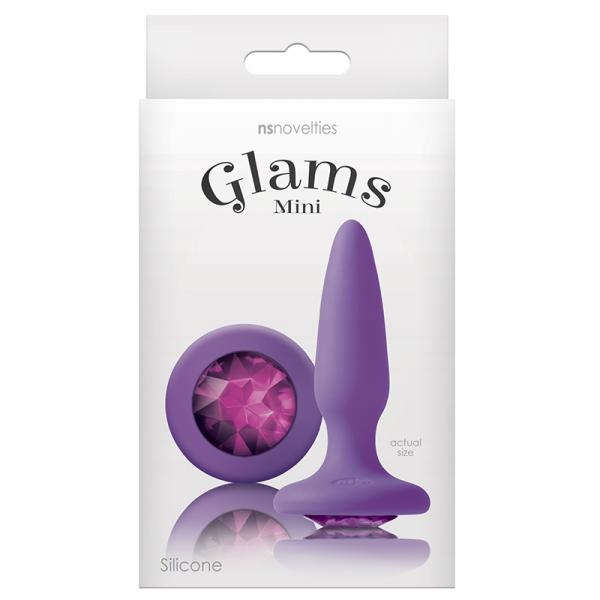 Glams Mini Butt Plug Purple Gem - Anal Toys - www.Coyha.com