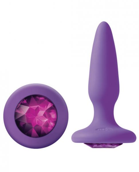 Glams Mini Butt Plug Purple Gem - Anal Toys - www.Coyha.com