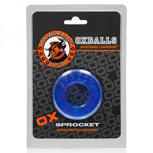 Oxballs Sprocket, Cockring, Ice Blue - Men's Toys - www.Coyha.com