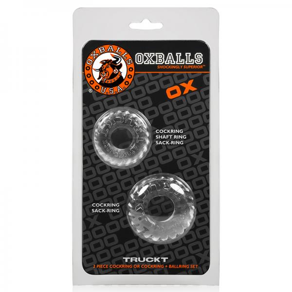 Oxballs Truckt, Cockring, Clear - Men's Toys - www.Coyha.com