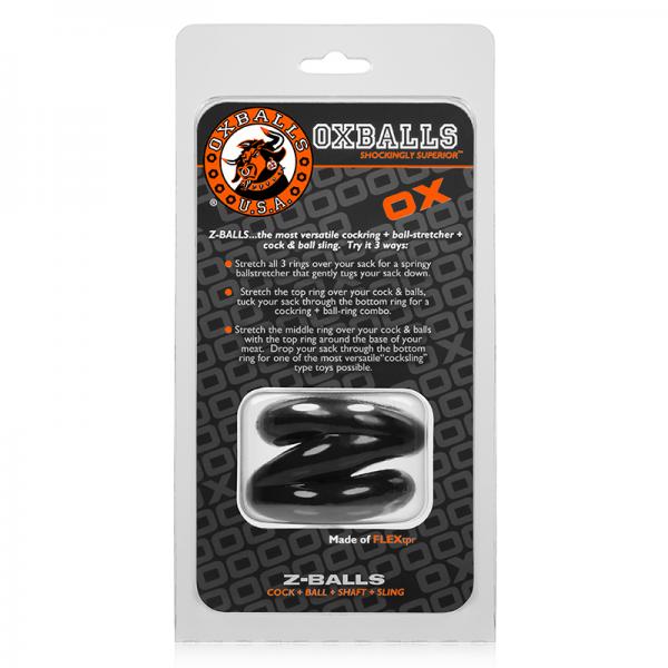 Oxballs Z-balls, Ballstretcher, Black - Men's Toys - www.Coyha.com