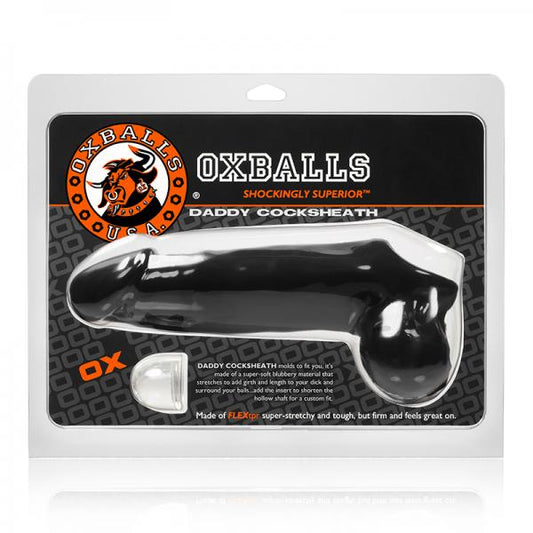 Oxballs Daddy Cocksheath, Black - Men's Toys - www.Coyha.com