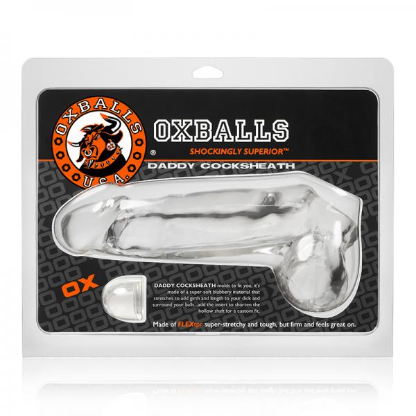 Oxballs Daddy Cocksheath, Clear - Men's Toys - www.Coyha.com