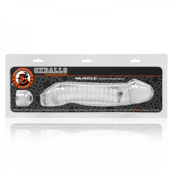 Oxballs Muscle, Cocksheath, Clear - Men's Toys - www.Coyha.com