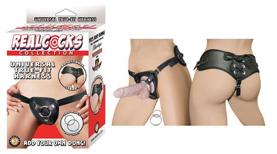 Real Cocks Universal True Fit Harness Black - Dildos - www.Coyha.com