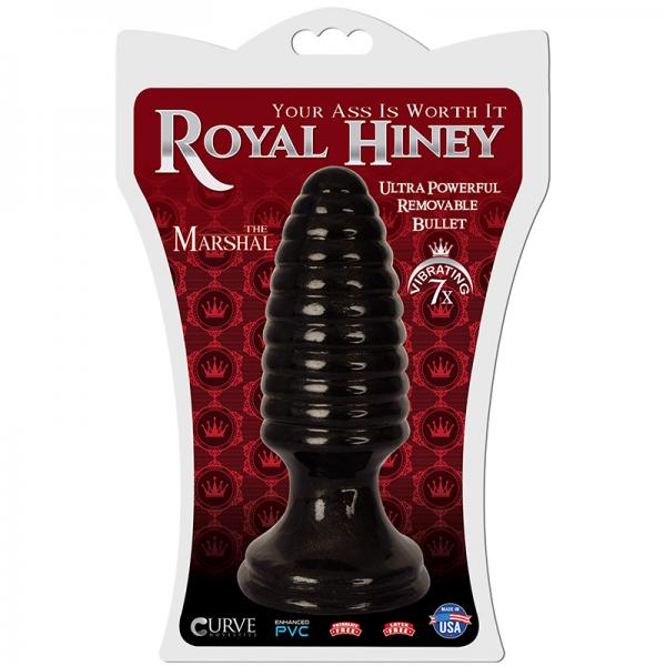 Royal Hiney Red The Marshal Black Butt Plug - Anal Toys - www.Coyha.com