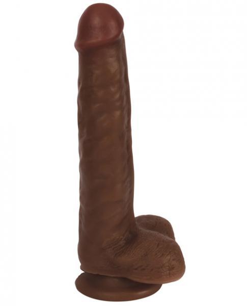 Thinz 8 inches Slim Dong with Balls Chocolate Brown - Dildos - www.Coyha.com