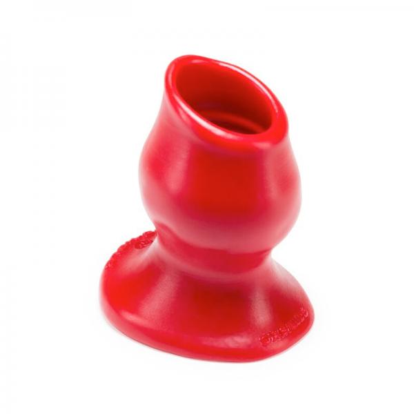 Oxballs Pighole-3, Hollow Plug, Large, Red - Anal Toys - www.Coyha.com