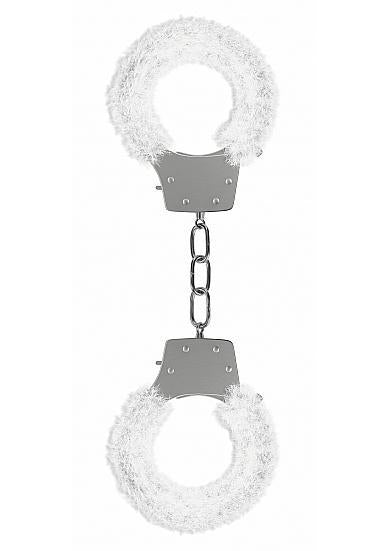 Ouch Pleasure Handcuffs Furry Cuffs White - Bondage - www.Coyha.com