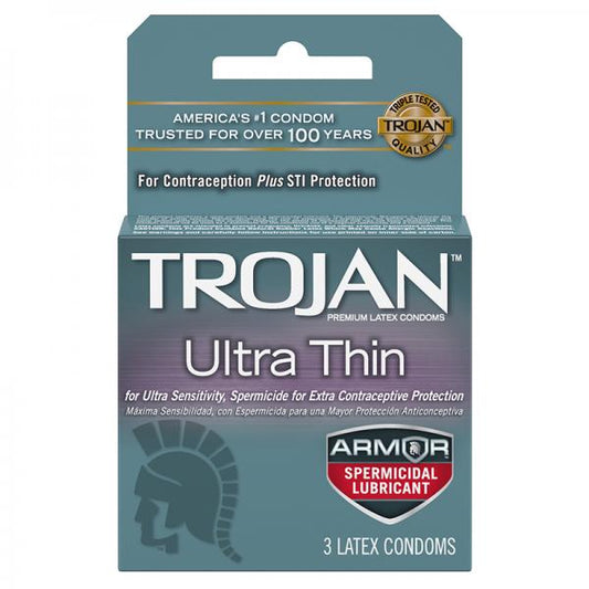 Trojan Ultra Thin Armor (spermicidal) 3pk - Extras - www.Coyha.com