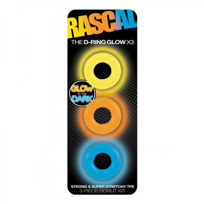 Rascal Toys The D-Ring Glow X3 3 Piece Donut Kit - Men's Toys - www.Coyha.com