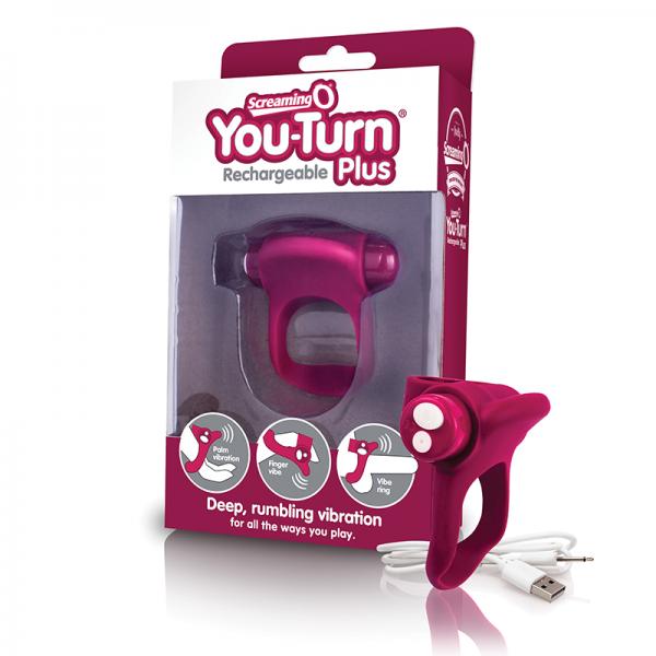 Screaming O Charged You Turn Plus - Merlot - Men's Toys - www.Coyha.com