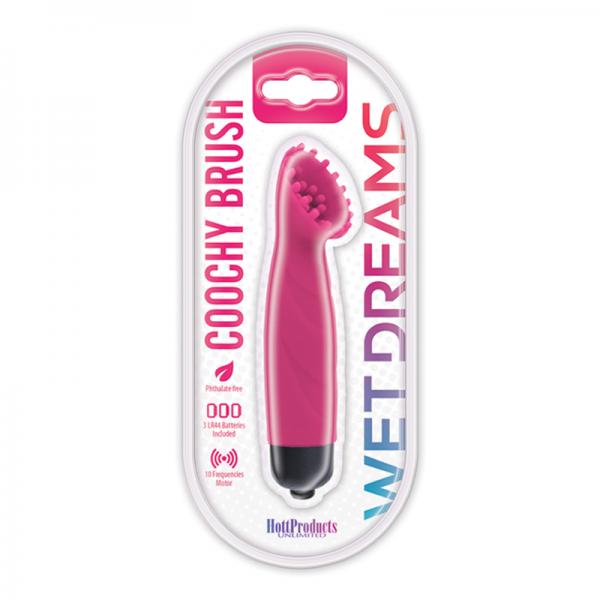 Wet Dreams Coochy Brush 10 Function Magenta - Vibrators - www.Coyha.com