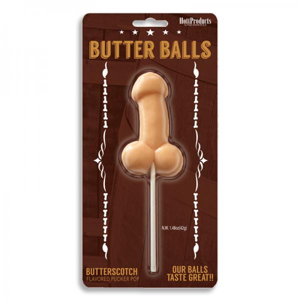 Butter Balls Butterscotch Flavored Pecker Pop - Extras - www.Coyha.com