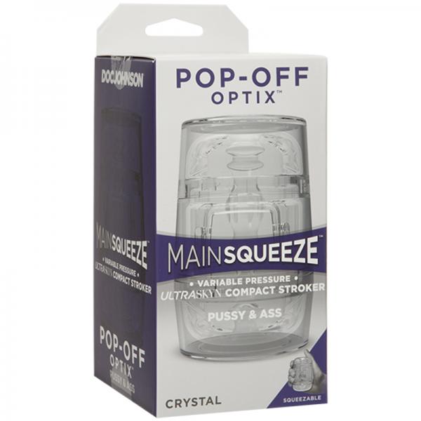 Main Squeeze Pop-off Optix Pussy&ass Crystal - Men's Toys - www.Coyha.com