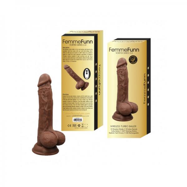 Femmefunn Turbo Baller 2.0 Brown - Vibrators - www.Coyha.com