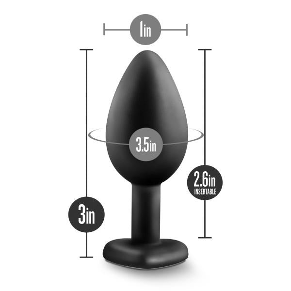 Temptasia Bling Plug Small Black - Anal Toys - www.Coyha.com