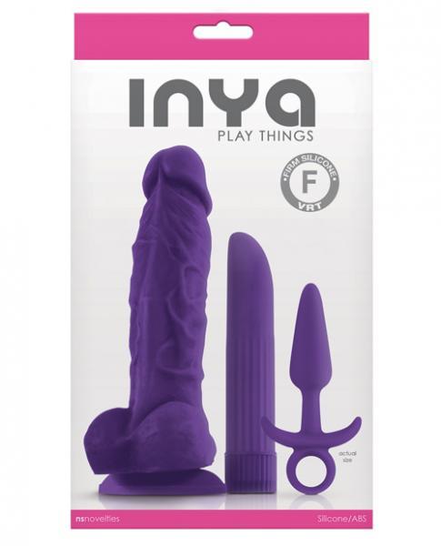 Inya Play Things Purple Set Plug, Dildo & Vibrator - Vibrators - www.Coyha.com