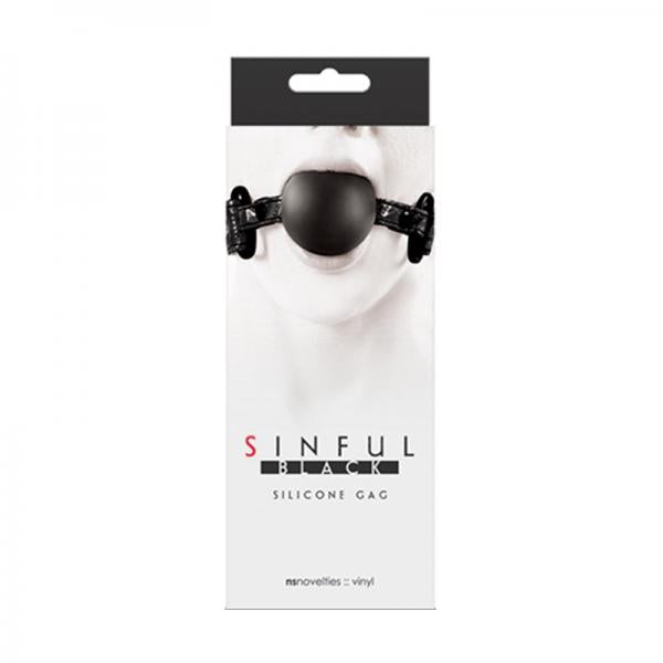 Sinful Soft Silicone Gag Black - Bondage - www.Coyha.com