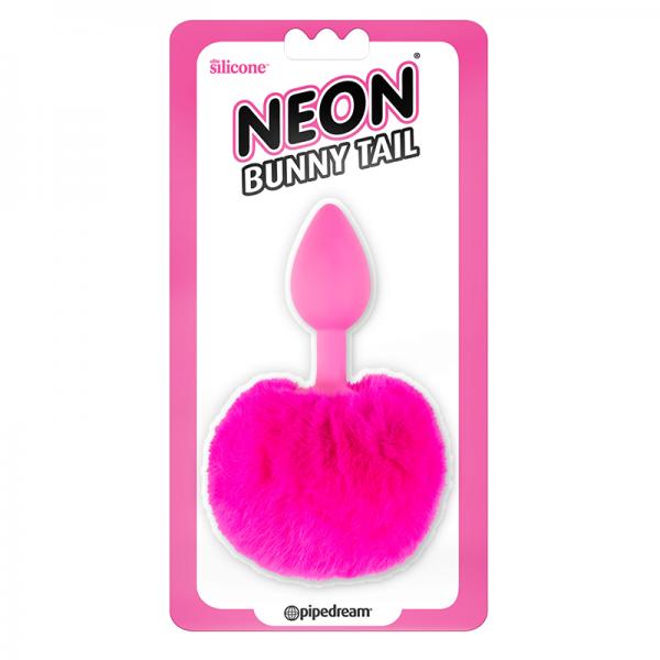 Neon Bunny Tail Pink - Anal Toys - www.Coyha.com