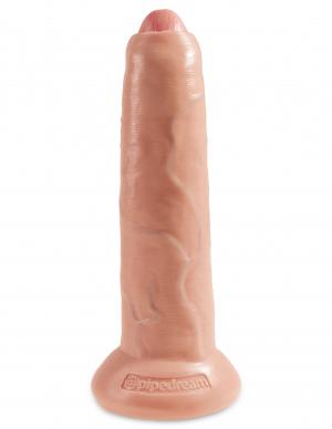 King Cock 9 inches Uncut Dildo Beige - Dildos - www.Coyha.com