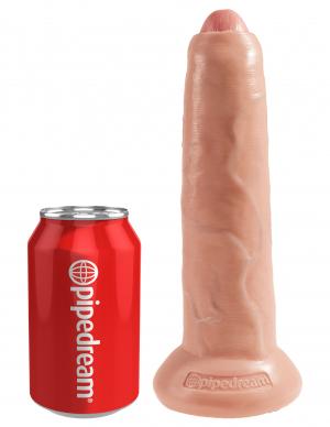 King Cock 9 inches Uncut Dildo Beige - Dildos - www.Coyha.com