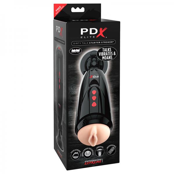 Pdx Elite Dirty Talk Starter Stroker - Men's Toys - www.Coyha.com