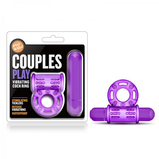 Play With Me - Couples Play - Vibrating Cockring - Purple - Men's Toys - www.Coyha.com