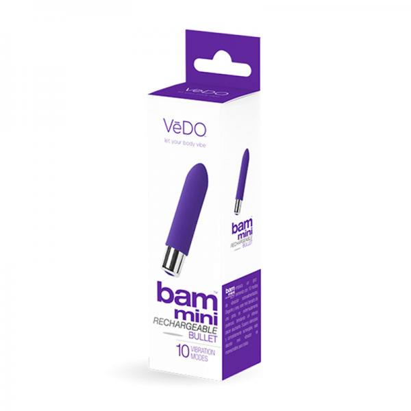 Vedo Bam Mini Rechargeable Bullet Vibe - Indigo - Vibrators - www.Coyha.com