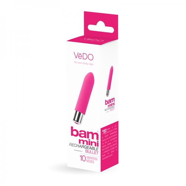 Vedo Bam Mini Rechargeable Bullet Vibe - Foxy Pink - Vibrators - www.Coyha.com