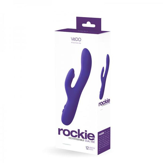 Vedo Rockie Rechargeable Dual Vibe - Into You Indigo - Vibrators - www.Coyha.com