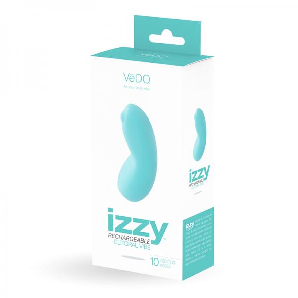 Vedo Izzy Rechargeable Clitoral Vibe - Tease Me Turquoise - Vibrators - www.Coyha.com