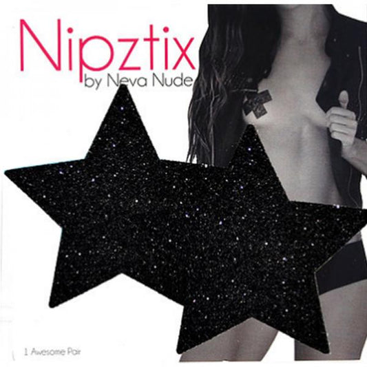 Neva Nude Pasty Star Glitter Black - Sexy Wear - www.Coyha.com