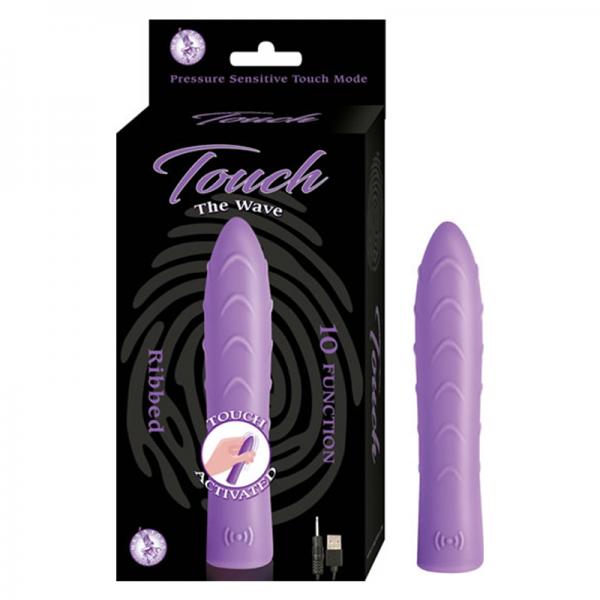 Touch The Wave Pressure Sensitive 10 Function Rechargeable Waterproof Lavender - Vibrators - www.Coyha.com