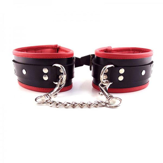 Rouge Padded Ankle Cuff Black/red - Bondage - www.Coyha.com